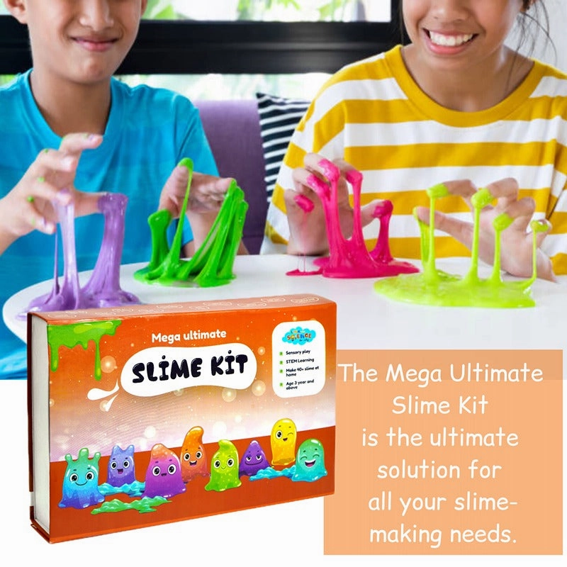 81 Pieces Ultimate Combo of Snow and Slime Kit (Mega Ultimate Slime Kit and Glow in Dark Magical Snow Kit) Combo Pack of 2