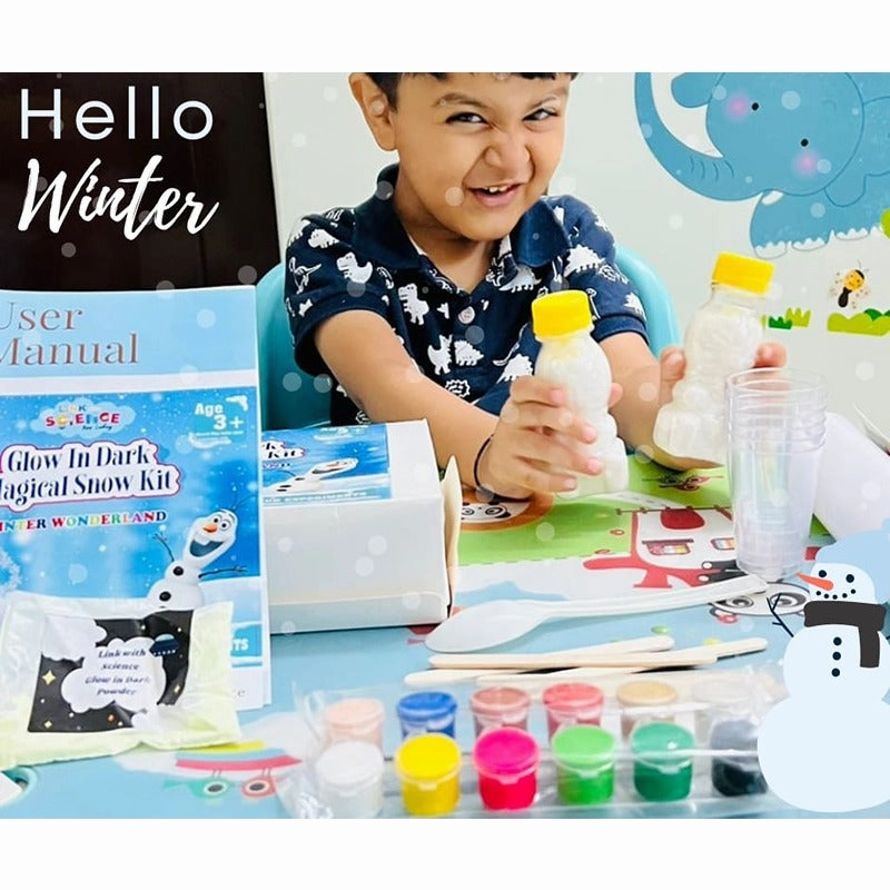 81 Pieces Ultimate Combo of Snow and Slime Kit (Mega Ultimate Slime Kit and Glow in Dark Magical Snow Kit) Combo Pack of 2