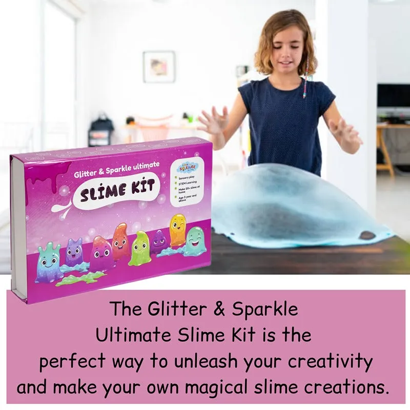89 Pieces Ultimate Slime Making Kit ( Glitter and Sparkle, Mega Ultimate Slime kit - Make 80  Slime) Pack of 2