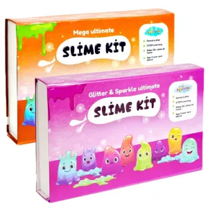 89 Pieces Ultimate Slime Making Kit ( Glitter and Sparkle, Mega Ultimate Slime kit - Make 80  Slime) Pack of 2