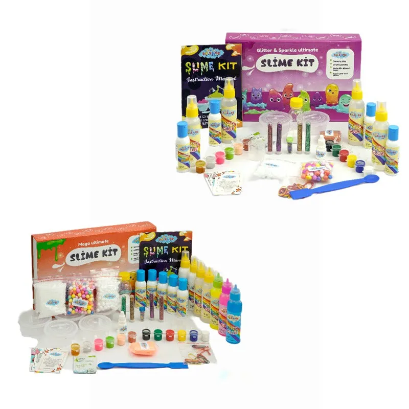 89 Pieces Ultimate Slime Making Kit ( Glitter and Sparkle, Mega Ultimate Slime kit - Make 80  Slime) Pack of 2