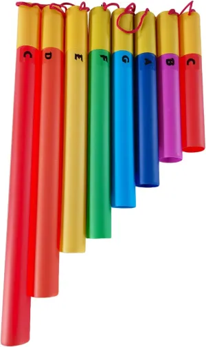 8Pcs Musical Sound Tube Colorful Set 8 Tones Sound Tube Percussion Instrument Birthday Musical Sound Tube Kit for Collective Performance Home Classroom