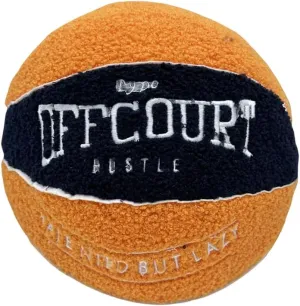 9.8inch Basketball Plush Offcourt Basketball Pillow Soft Plush Basketball Sports Pillow Durable Sport Basketballs Plush Toy Sports Theme Room Decorations, Birthday Gifts for Boys (Orange Black)
