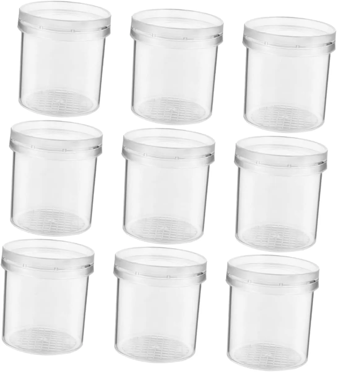 9pcs Portable Critter Observation Containers Lightweight Boxes for Boys and Girls for Nature Exploration and Collecting Leaves Shells and Rocks
