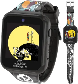 Accutime Nightmare Before Christmas Interactive Smartwatch for Kids - Camera, Games & Fitness Features