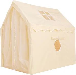 Adena Montessori Kids Play Tent with Calendar,Princess Playhouse for Girls,Toddler Children Indoor Outdoor Large Pink Tent Girl Castle Game,Includes Dates Weather Holidays Seasons,3-10 Year Baby Gift