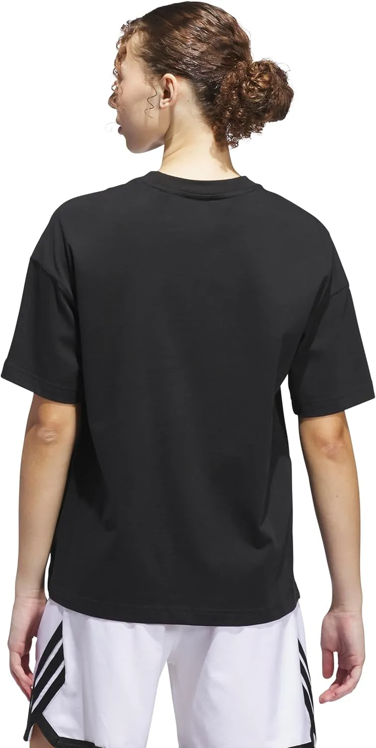 adidas Women's Basketball Camouflage Logo T-Shirt