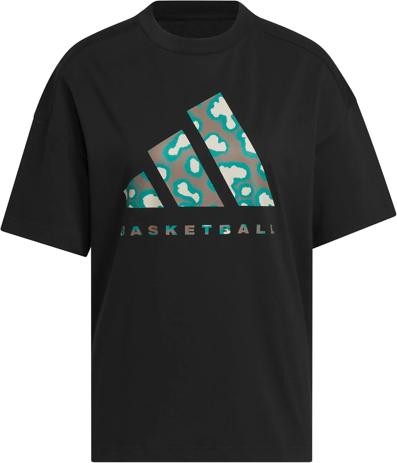 adidas Women's Basketball Camouflage Logo T-Shirt