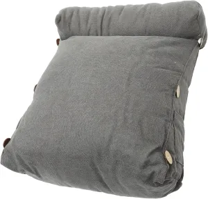 Adjustable Triangle Bed Wedge Pillow Soft Plush Neck Back Support Cushion for Home Office with Round Pillow for Reading Relaxation
