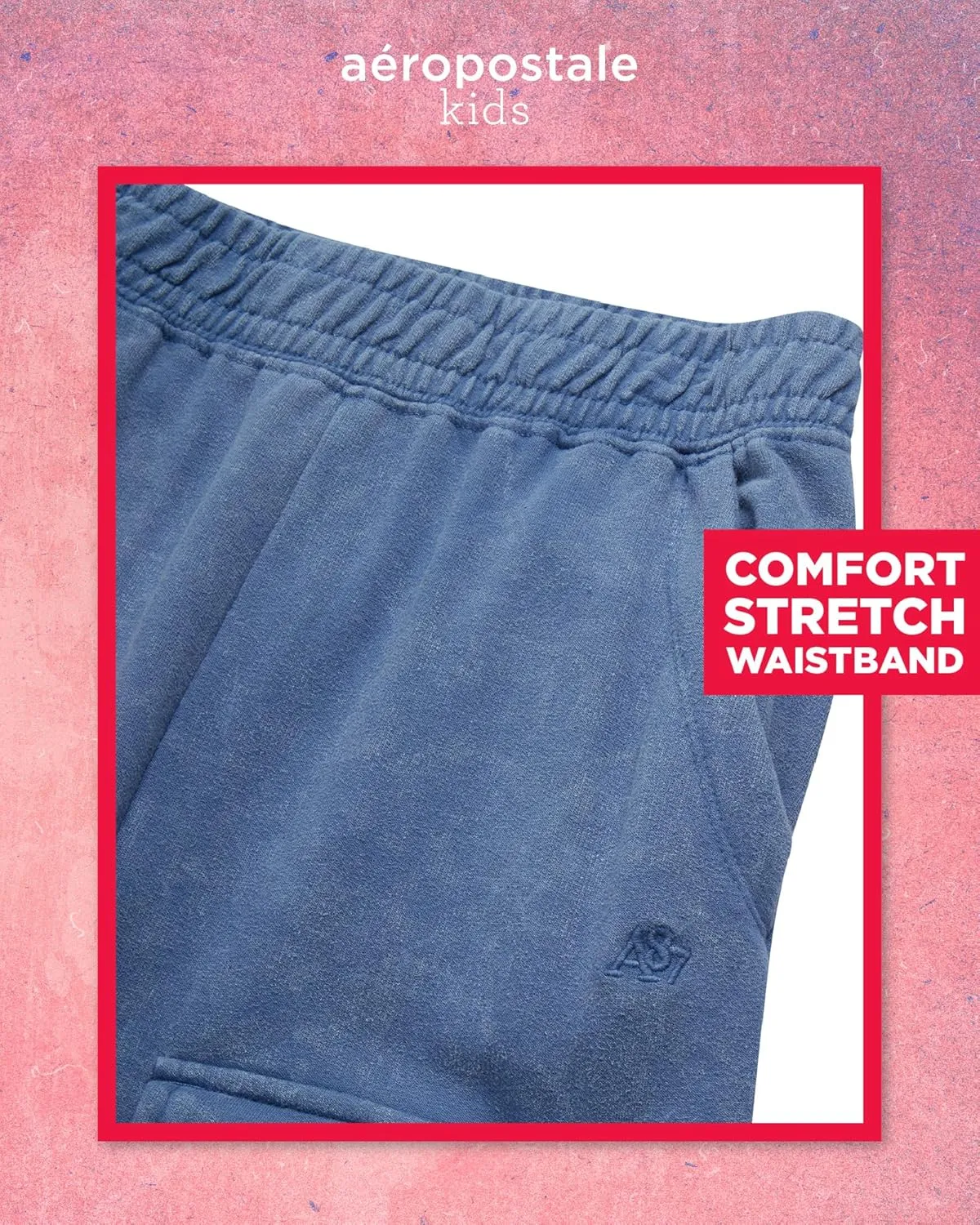 AEROPOSTALE Girls' Pants - Casual Fleece Cargo Joggers with Adjustable Elastic Waistband - Baggy Cargo Pants for Girls (7-16)