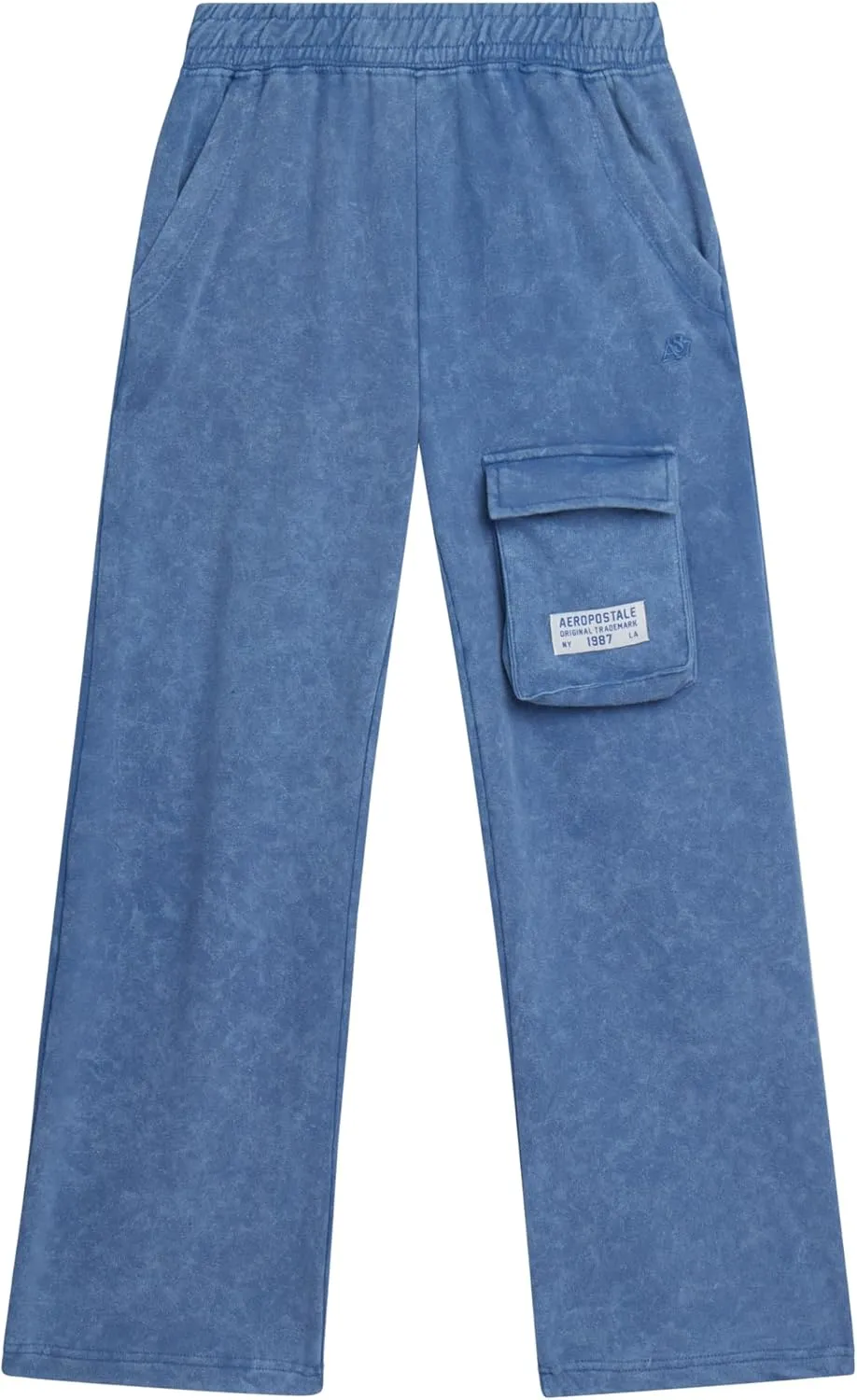 AEROPOSTALE Girls' Pants - Casual Fleece Cargo Joggers with Adjustable Elastic Waistband - Baggy Cargo Pants for Girls (7-16)