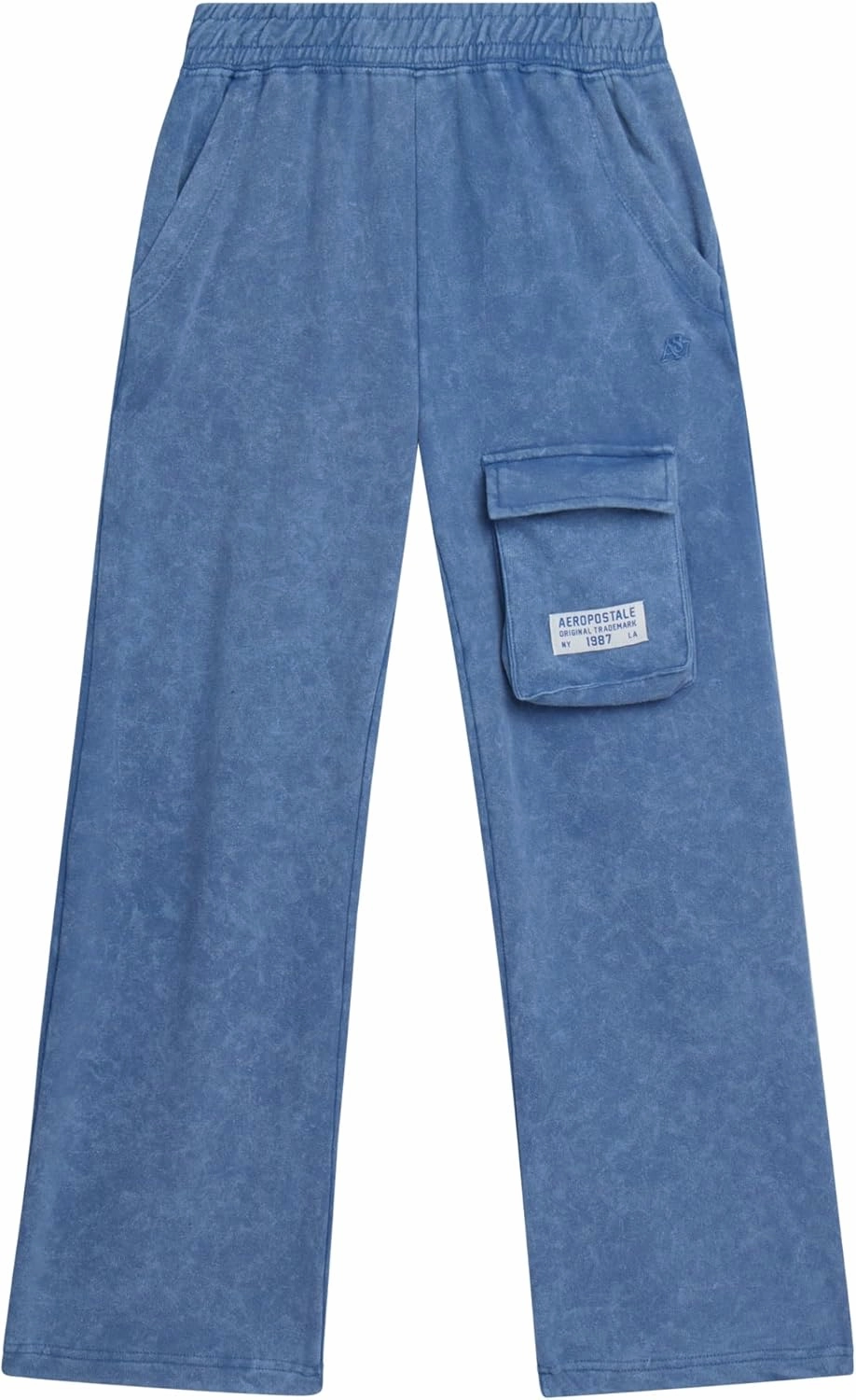 AEROPOSTALE Girls' Pants - Casual Fleece Cargo Joggers with Adjustable Elastic Waistband - Baggy Cargo Pants for Girls (7-16)