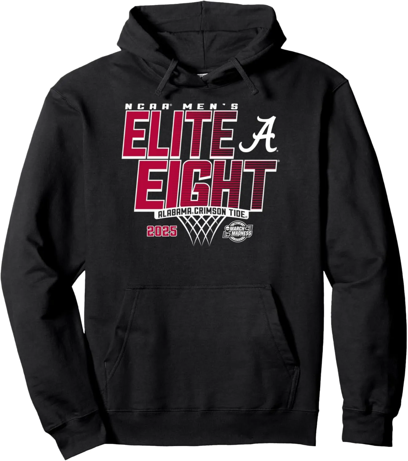 Alabama Crimson Tide Elite 8 2025 Men's Basketball Dunk Pullover Hoodie