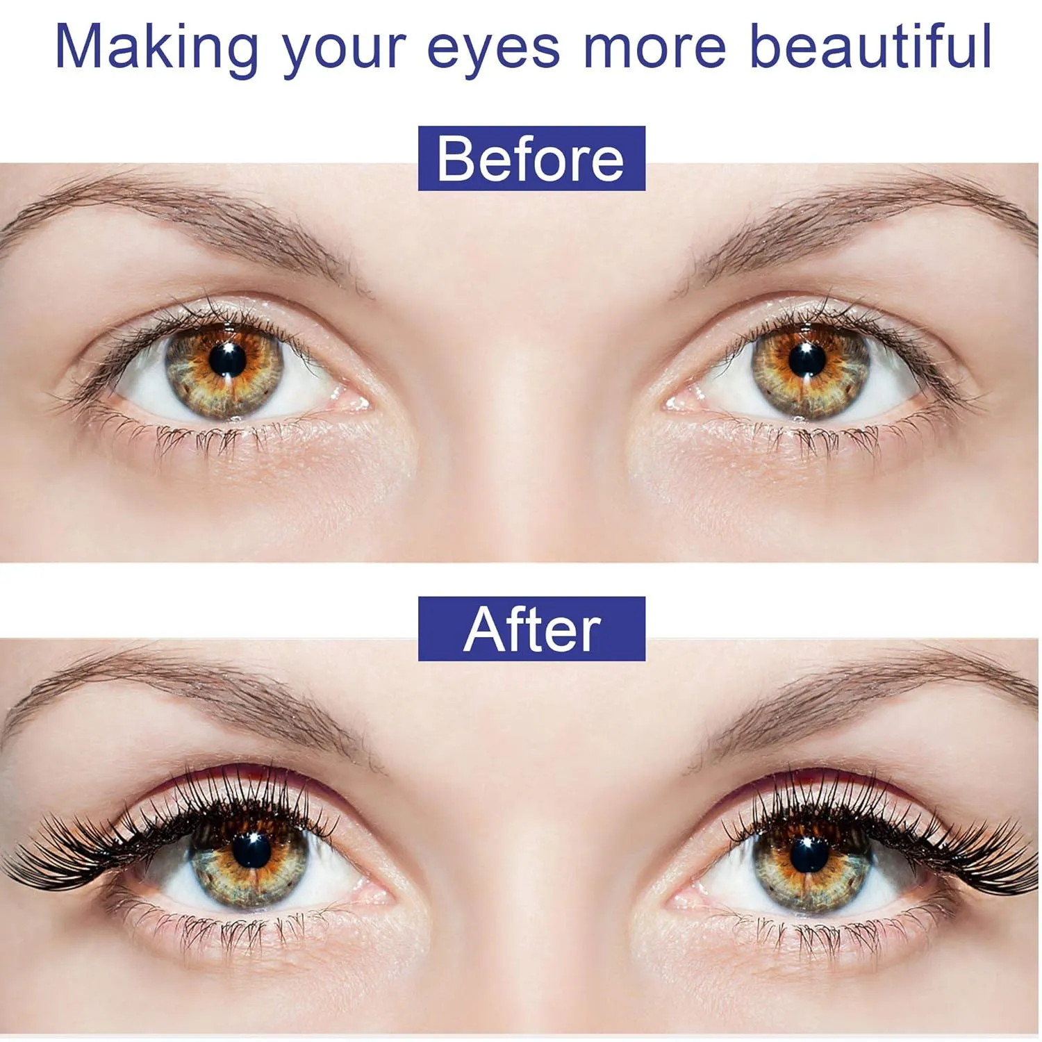 Alcastar Magnetic Eyelashes with Eyeliner Kit,Natural Magnetic Eyelash,Water, proof Reusable Long Lasting, Easy Apply (Fluffy-DH0603)