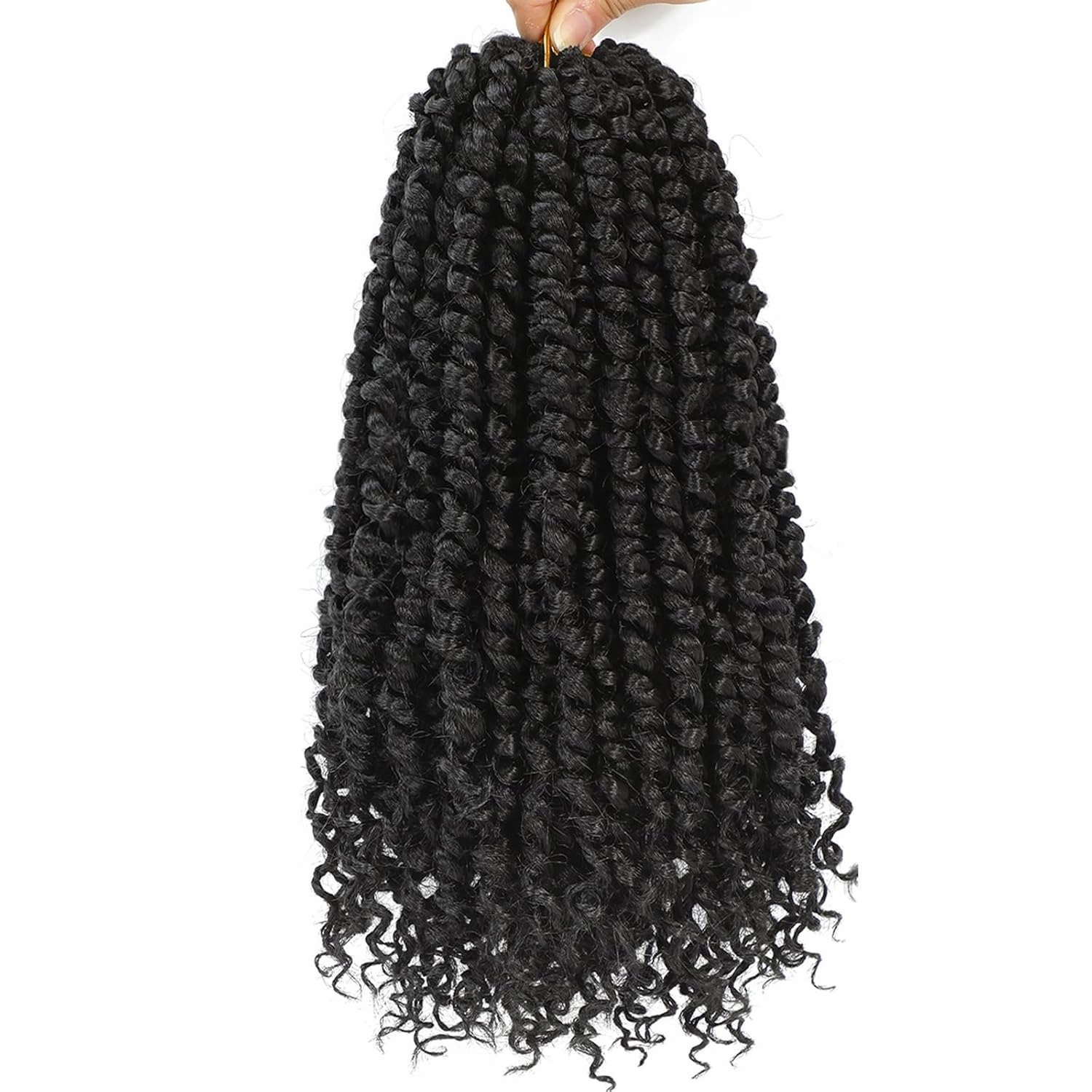 Alrence Passion Twist Crochet Hair 8 Packs Pre twisted Passion Twist Hair For Women Soft Bohe Pre-looped Crochet Braids (10 Inch (Pack of 8), 2#)