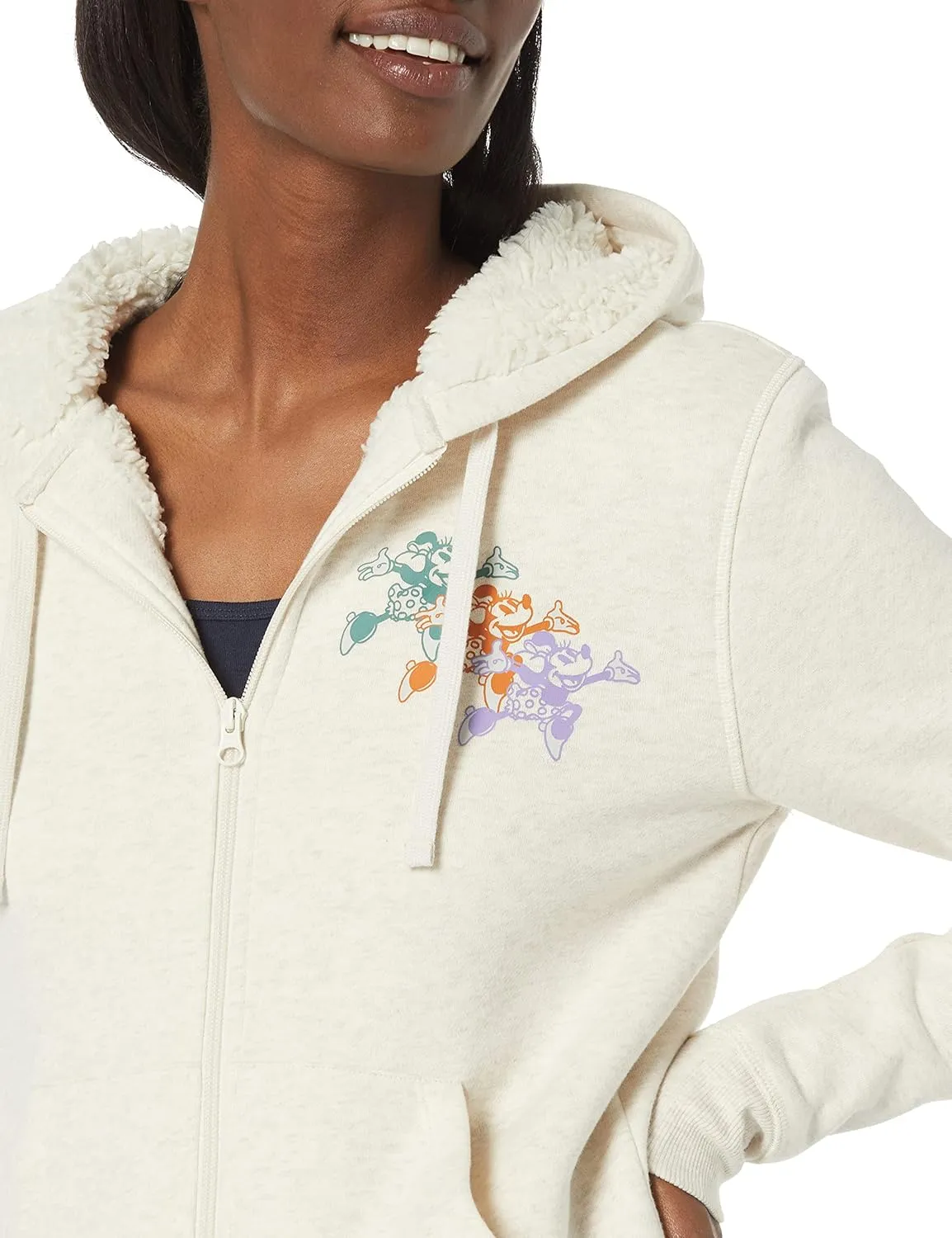 Amazon Essentials Disney | Marvel | Star Wars | Princess Women's Fleece Sherpa-Lined Full-Zip Hoodies