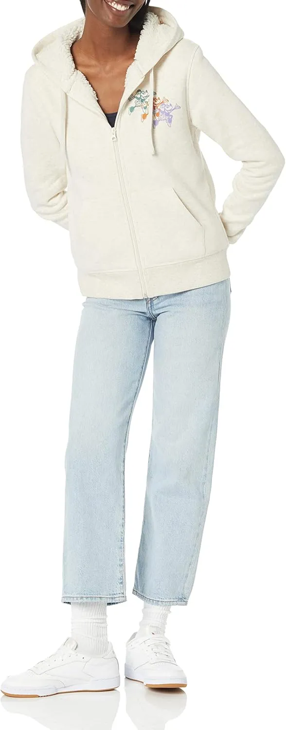 Amazon Essentials Disney | Marvel | Star Wars | Princess Women's Fleece Sherpa-Lined Full-Zip Hoodies