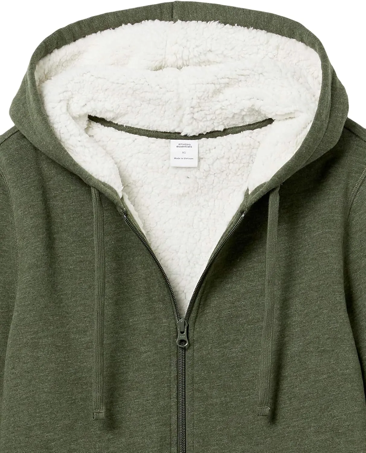 Amazon Essentials Women's Sherpa-Lined Fleece Full-Zip Hooded Jacket (Available in Plus Size)