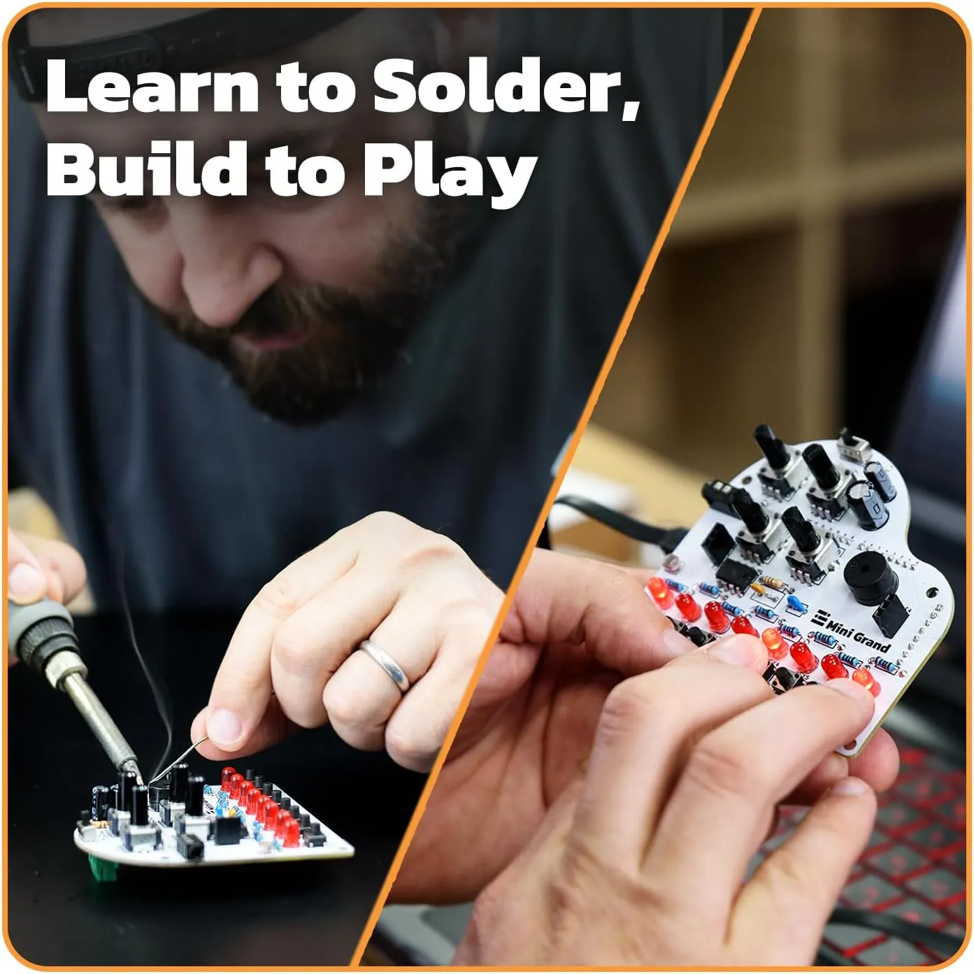 amomii Mini Grand: DIY Soldering Kit | Programmable Music Shield for Arduino UNO R3/R4 (3D Printable Accessories)