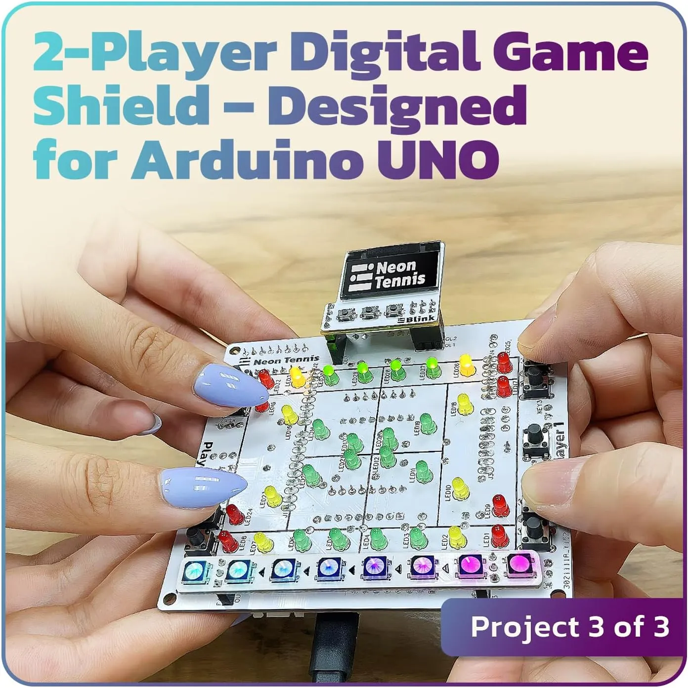 amomii Testudo: Soldering Practice Kit, 3 Builds, Multiple Projects   USB C Microcontroller, Arduino IDE Compatible Electronics Starter Kit for Beginners, Makers, Adults & Teens, Included eBook