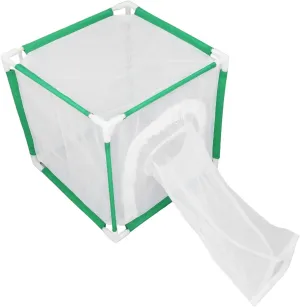and Butterfly Habitat Cage, Portable Butterflies Habitat Cage for Indoor Outdoor Activities Cube Butterflies Cage with Sleeve Door Mesh Cage for Science Education