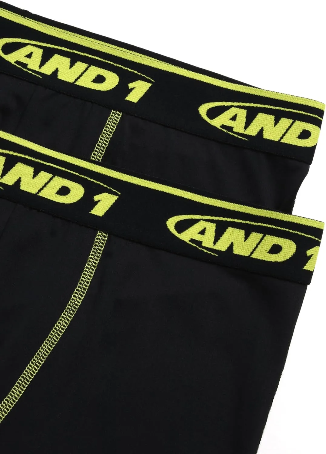 AND1 Men's Compression Leggings - 2 Pack Lightweight Moisture-Wicking Active Sports Compression Pants for Men (Sizes: S-XL)