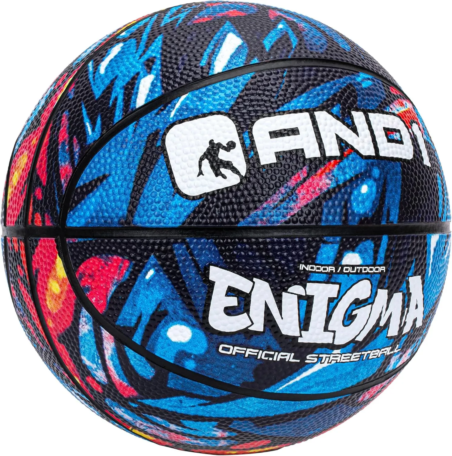 AND1 Mini Basketball 3 Pack Set for Kids (Deflated w/Pump Included): - Size 3 7-Inch Premium Youth Size Basketballs, Easy to Grip
