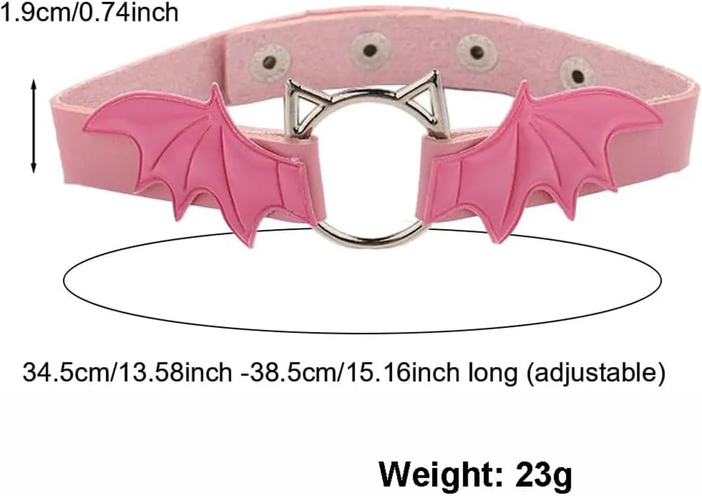 Animal Cosplay Costume Furry Fox Tail Plug Cute Ears Headband Bat Style Neck Collar Set