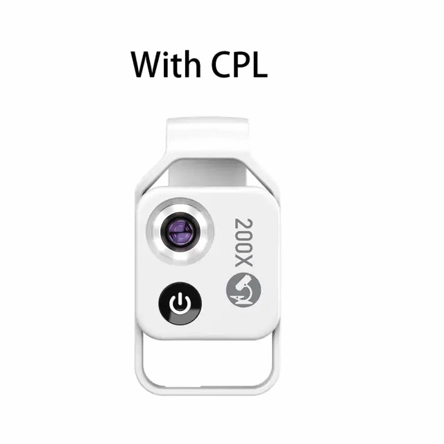 APEXEL 200X magnification microscope lens With CPL