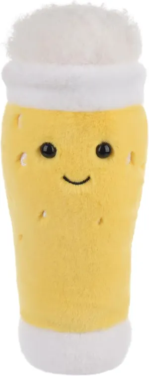 Apricot Lamb Beer Plush Stuffed Animals for Kids, Soft Cute Plush Toys for Baby Girl and Boy, Fluffy Beer Yellow 9.5 Inches