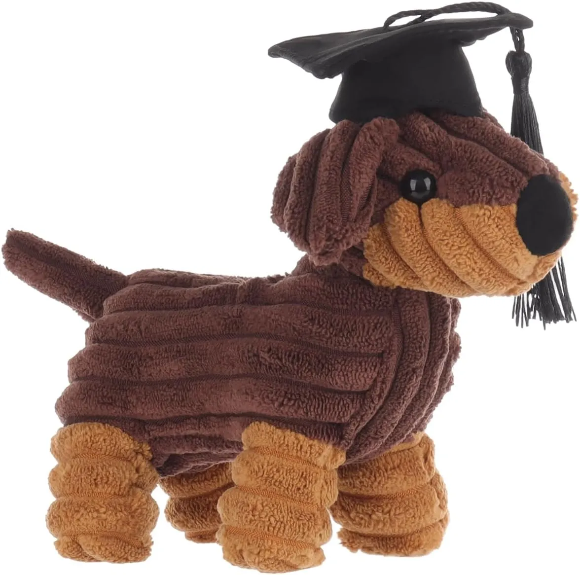 Apricot Lamb Graduated Henry Dachshund Stuffed Animals for Kids, Soft Cute Plush Toys for Baby Girl and Boy, Fluffy Graduated Henry Dachshund 6.7 Inches