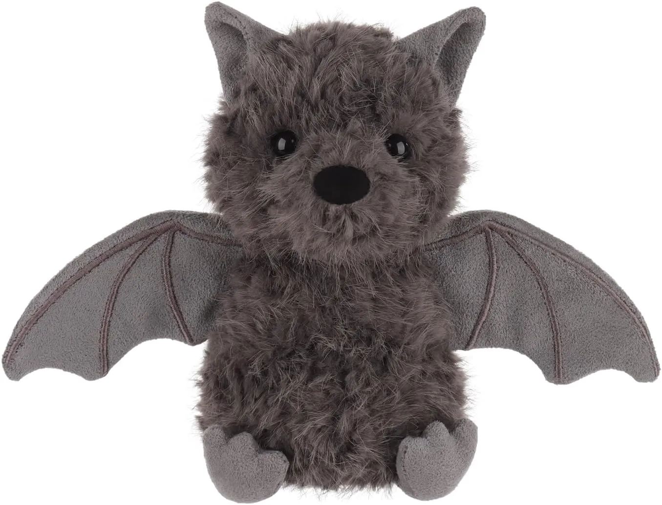 Apricot Lamb Halloween Mysterious Bat Plush Stuffed Animals for Kids, Soft Cute Plush Toys for Baby Girl and Boy, Fluffy Bat Grey