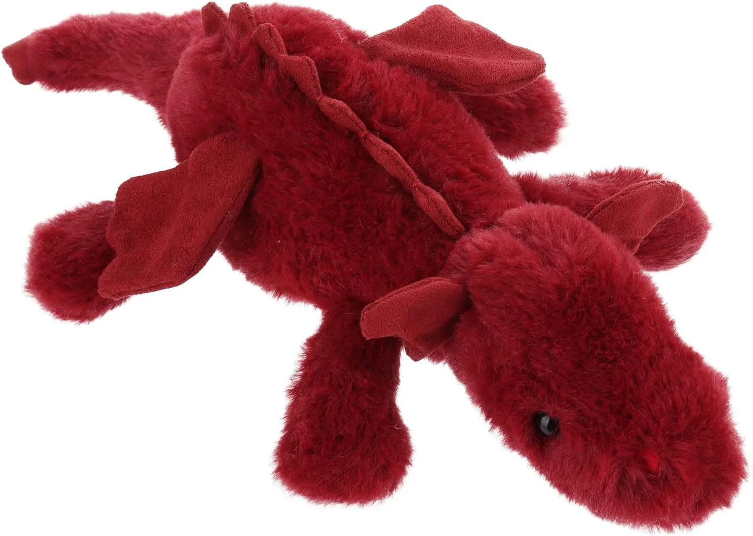 Apricot Lamb Lying Dragon Plush Stuffed Animals for Kids, Soft Cute Plush Toys for Baby Girl and Boy, Large Fluffy Lying Dragon Red