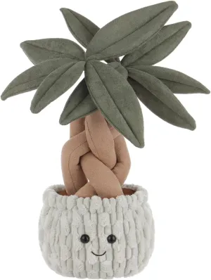 Apricot Lamb Potted Money Tree Plant Plush Stuffed Animals for Kids, Soft Cute Plush Toys for Baby Girl and Boy, Fluffy Potted Money Tree Plant Green
