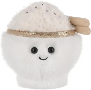 Apricot Lamb Rice Plush Stuffed Animals for Kids, Soft Cute Plush Toys for Baby Girl and Boy, Fluffy Rice White 5.1 Inches