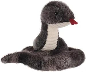 Apricot Lamb Snake Plush Stuffed Animals for Kids, Soft Cute Plush Toys for Baby Girl and Boy, Fluffy Snake Black