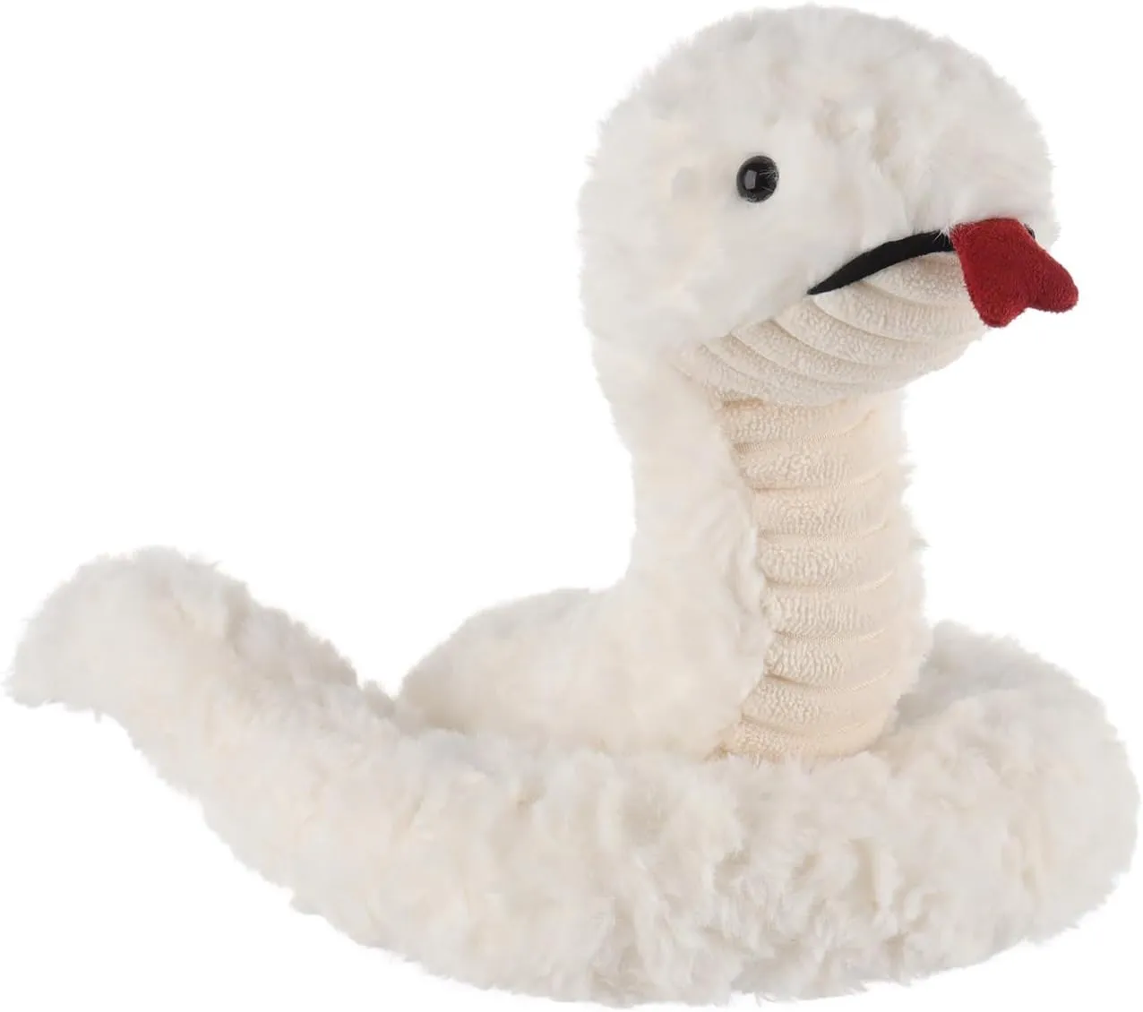 Apricot Lamb Snake Plush Stuffed Animals for Kids, Soft Cute Plush Toys for Baby Girl and Boy, Fluffy Snake White