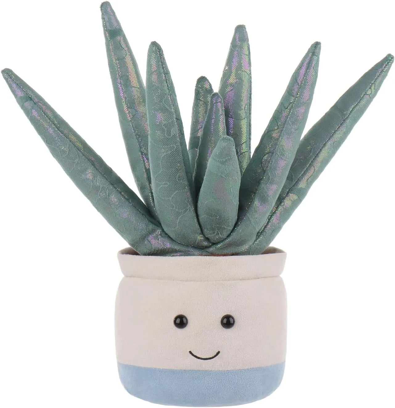 Apricot Lamb Succulent Potted Flower Plush Aloe Plant Stuffed Animals for Kids, Soft Cute Plushies Toys for Baby Girl and Boy, Fluffy Potted Flower Aloe Plant