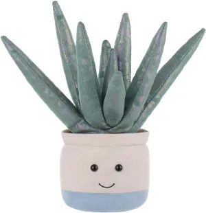 Apricot Lamb Succulent Potted Flower Plush Aloe Plant Stuffed Animals for Kids, Soft Cute Plushies Toys for Baby Girl and Boy, Fluffy Potted Flower Aloe Plant