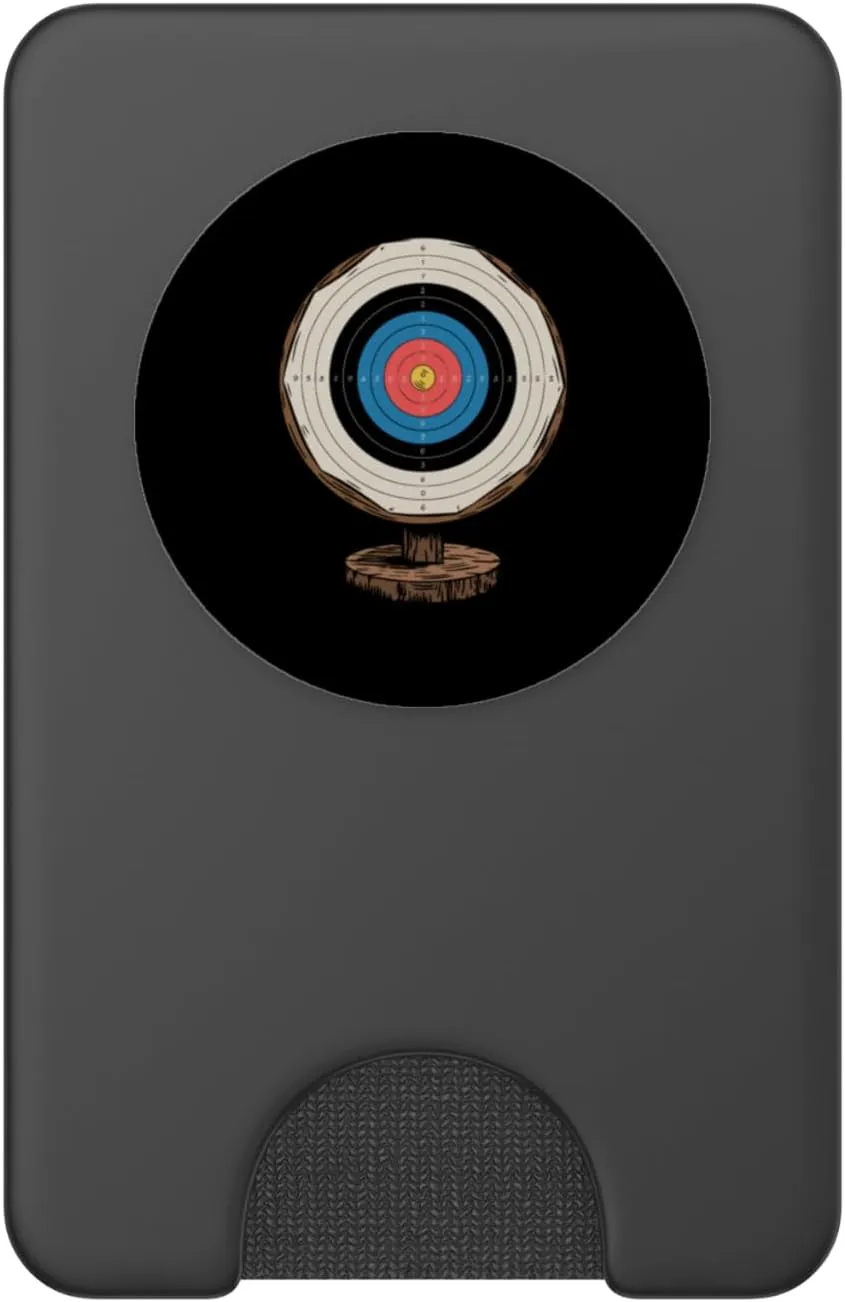 Archery Bow and Target PopSockets PopWallet for MagSafe