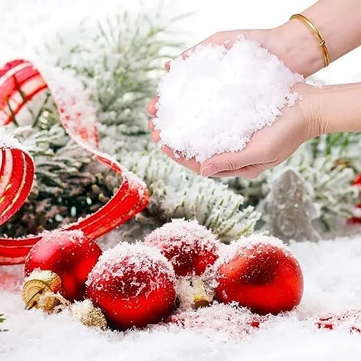 ARV® Artificial Snow for Christmas Tree Decoration Magic Snow for School Instant Snow Making Powder Project (100gram)