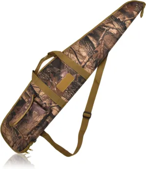 AUMTISC Soft Rifle Gun Case, 41/45/49 Inch Shotgun Carrying Bag for Scoped Rifles with Adjustable Shoulder Sling
