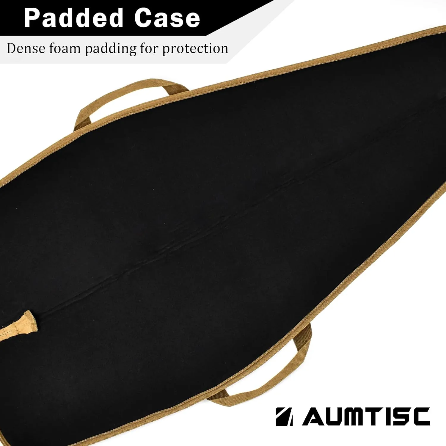AUMTISC Soft Rifle Gun Case, 41/45/49 Inch Shotgun Carrying Bag for Scoped Rifles with Adjustable Shoulder Sling