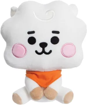 AURORA, 61473, BT21 Official Merchandise, Baby RJ Sitting Doll 8In, Soft Toy, White and Orange