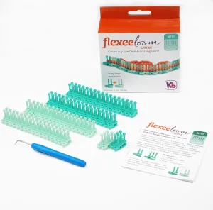 Authentic Knitting Board Flexee Loom Links Bitty, Fine Gauge, for Extra Thin Yarn, 72 Links, 148 pegs