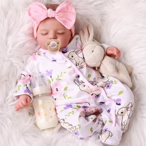 BABESIDE Lifelike Reborn Baby Dolls Girl - 20 Inch Realistic Newborn Baby Dolls with Poseable Body, Real Life Baby Dolls with Accessories for 3  Year Old Girls Gifts, Pretend Play, Collection
