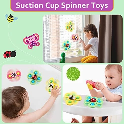 Baby Toys for 6 to 12 Months, Montessori Sensory Bins & Teething Toys, 6 in 1 Stacking Blocks, Rings, Eggs, Spinner, Crab Shape, 27 Pieces, Ages 6-36 Months