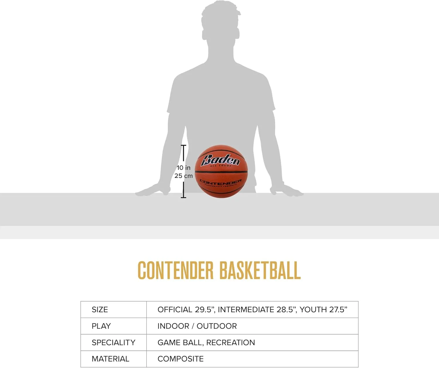 Baden Contender Indoor/Outdoor Composite Basketball