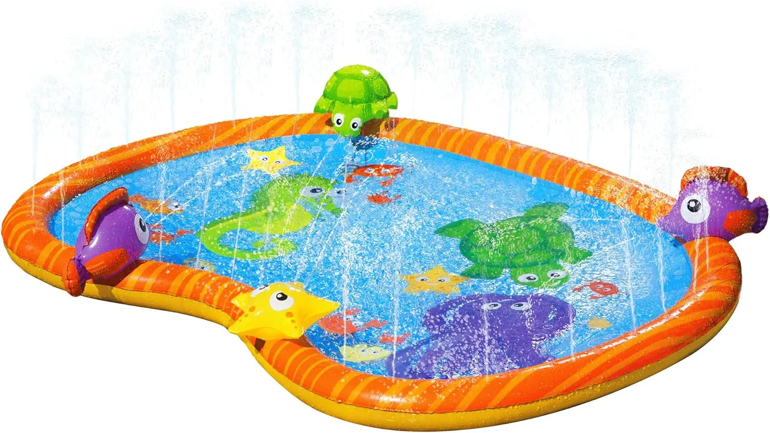 BANZAI 58 Inch Sprinkle Friends Play Mat, Watermat