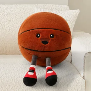 Basketball Plush Pillow Stuffed Animal Funny Basketball Pillow Toy Gift, Soft Ball Plush with Legs Adorable Sports Throw Pillow for Boys Girls Room Decor Graduation Gifts 2025